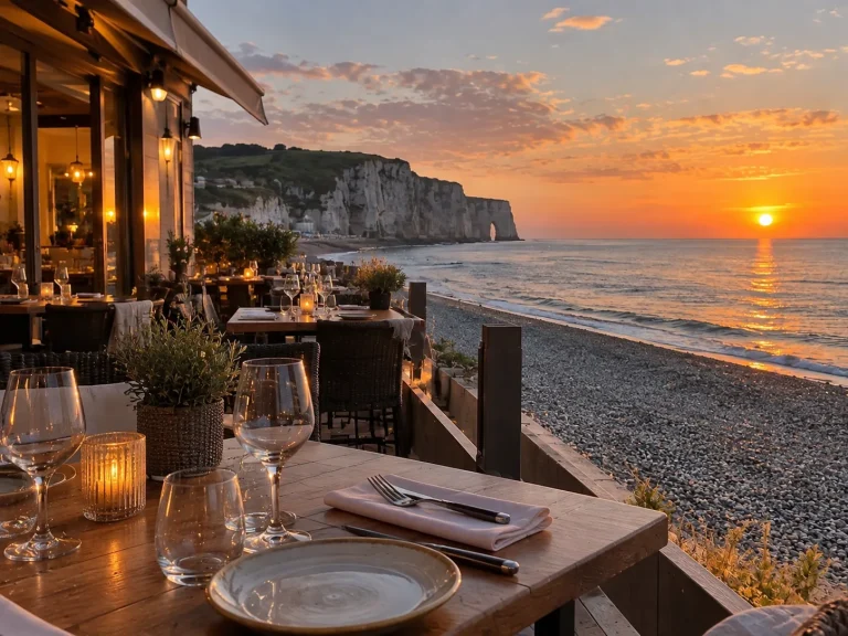 Restaurants avec terrasse et vue mer en Seine-Maritime : nos meilleures adresses face à la Manche